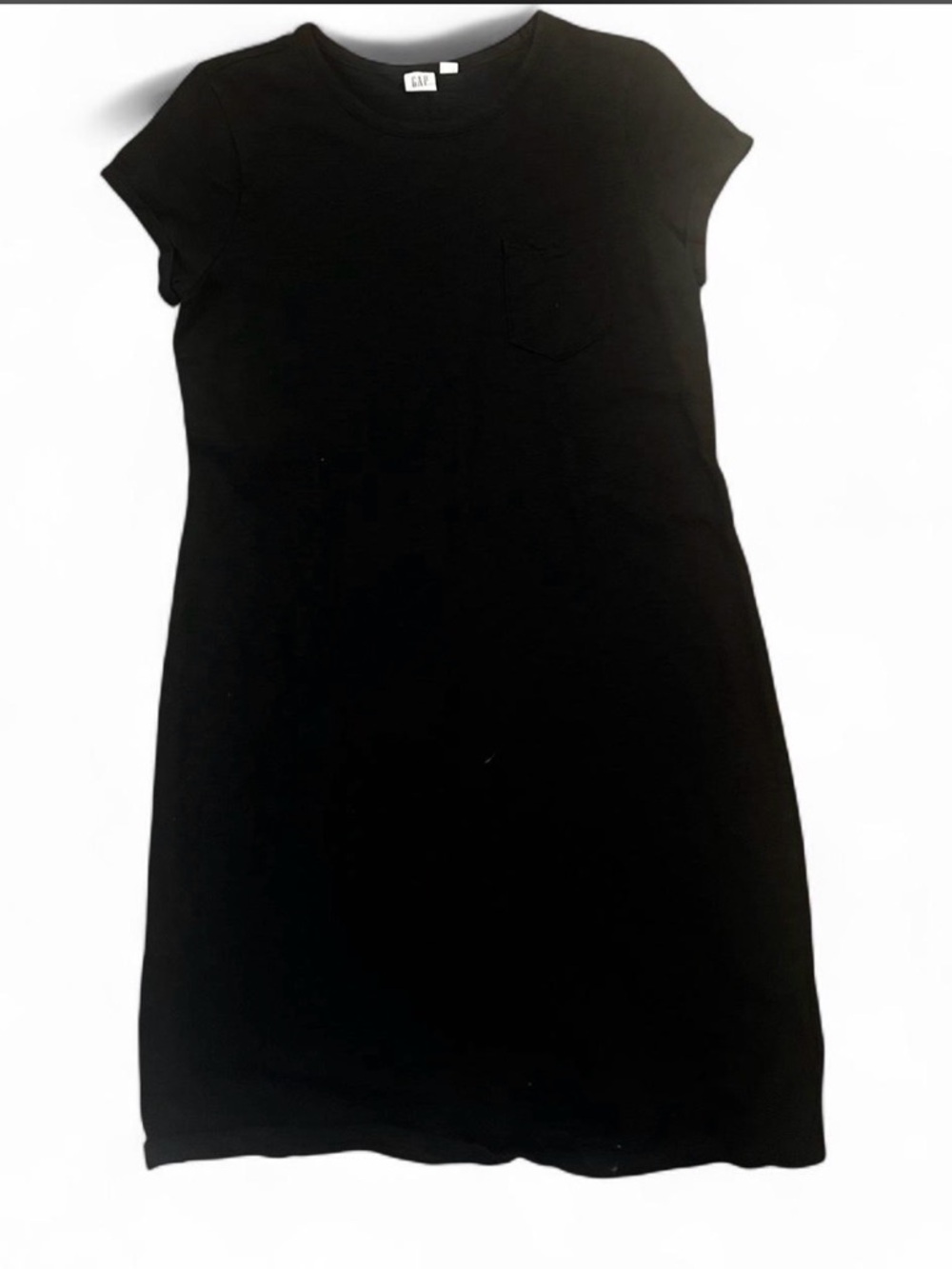 GAP Black Mini Tee Dress with Chest Pocket